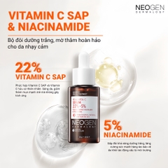 Serum dưỡng trắng mờ thâm 22% Vitamin C Neogen 32g