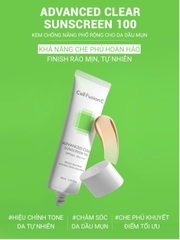 Kem Chống Nắng Cell Fusion C Advanced Clear cho da dầu 50ml