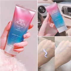 Kem chống nắng nâng tone da trắng hồng Skin Aqua (tím)