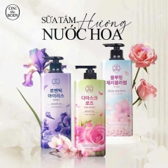 Sữa tắm nước hoa On The Body Hàn Quốc 900g