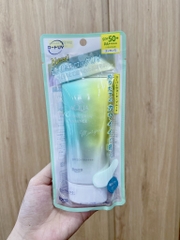 Kem chống nắng skin Aqua SPF50+ xanh da mụn