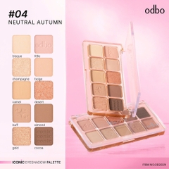 Phấn Mắt 10 Ô Odbo Iconic Eyeshadow Palette