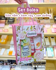 Set sữa tắm Balea 300ml+ son dưỡng +kem tay