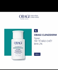 Toner trị mụn BHA Obagi Clenziderm MD Pore Therapy 2% Salicylic Acid (Bản US)