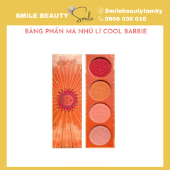 Bảng Phấn Má Nhũ Lì Cool Barbie 4 Ô Mặt Trời