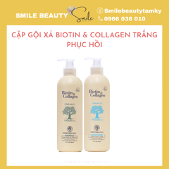 Cặp gội xả Biotin trắng - phục hồi