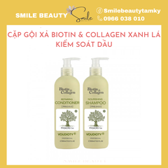Cặp gội xả Biotin xanh lá phục hồi, kiểm soát dầu