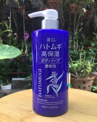 Sữa tắm Hatomugi dưỡng ẩm 600ml -màu xanh