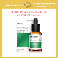 Serum Dr.wu dermlab dưỡng ẩm sâu, phục hồi, và giảm thâm 1% Cicarelief +2% licorice 15ml