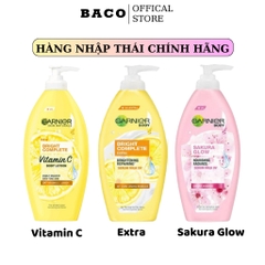 Sữa dưỡng thể toàn thân Garnier Bright Complete Body Lotion 400ml Trắng hồng