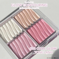 Bảng Highlight 4 Ô Wakemake Glow Palette