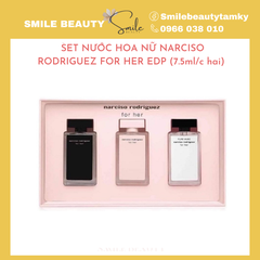 Set nước hoa 3 mùi Narciso Rodriguez For Her Deluxe Mini EDP (7,5ml/chai)
