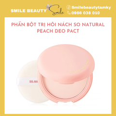 Phấn bột trị hôi nách So Natural Peach Deo Pact