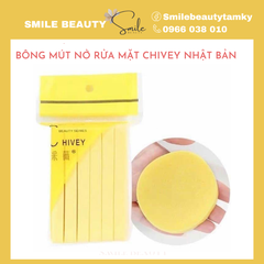 Bông mút nở rửa mặt Chivey Nhật Bản