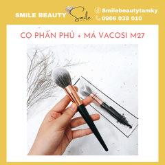 Cọ phấn phủ + má Vacosi M27