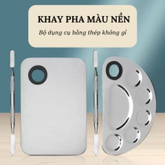 Khay Trộn Kem Nền, Pha Son Tặng Kèm Que Trộn