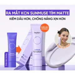 Kem Chống Nắng Nâng Tone Beplain Sunmuse Tone Up Tím Nhạt SPF50+ PA++++