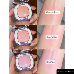Má hồng girls crush glowy blush highlighter kết hợp bắt sáng
