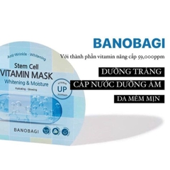 (miếng lẻ)Mặt Nạ Giấy Vitamin BANOBAGI Stem Cell Vitamin