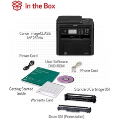 Máy in Canon image CLASS MF269DW, A4 đen trắng, Đa chức năng, In hai mặt tự động, khay Duplex ADF, USB, Wifi, Ethernet