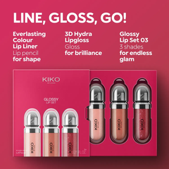 Set son bóng full size Kiko Milano Glossy Lip Set