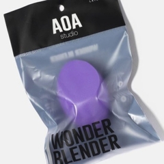 ??Mút tán trang điểm AOA Studio vạt xéo beveled màu tím??