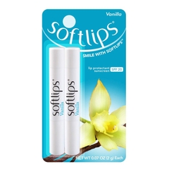 Cặp son dưỡng môi không màu trong suốt Softlips slim Spf 20