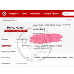 SRM cho da dầu mụn Cerave Acne Foaming Cream Cleanser 150ml