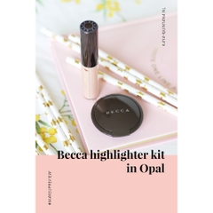 Set mini phấn bắt sáng Becca Glow on the Go màu Opal