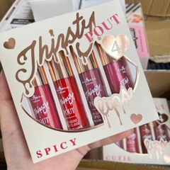 Set 4 Son Bóng Italia Deluxe Thirsty Pout Hi-shine Gloss