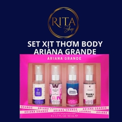 Set 4 chai nước hoa xịt thơm toàn thân  Ariana Grande body mist dành cho nữ