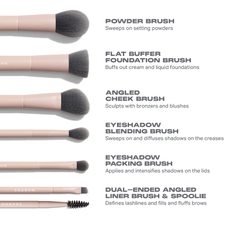 Bộ 6 Cọ Kèm Túi Morphe Travel Shaping Essentials Face Brush Set