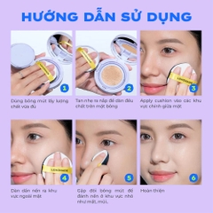 Phấn nước mỏng nhẹ kiềm dầu thuần chay chống nắng Lemonade SuperMatte No Makeup Cushion