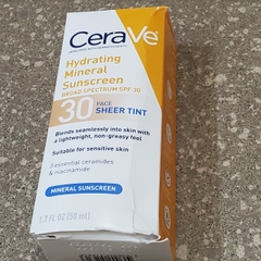 KCN vật lý có màu Cerave Hydrating Mineral Face Sunscreen Spf 30 Sheer Tint 50ml date 2023