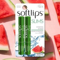 Cặp son dưỡng môi không màu trong suốt Softlips slim Spf 20
