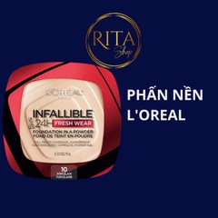 Phấn nền kiềm dầu Loreal Infallible 24 hours fresh wear powder foundation