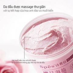 Dầu gội tẩy tế bào chết SPES tinh chất muối biển sạch gàu da đầu dưỡng ẩm kiềm dầu và phồng tóc 280g
