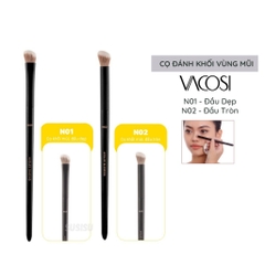 Cọ đánh khối vùng MŨI đầu dẹp/ đầu tròn Vacosi