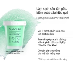 Dầu gội tẩy tế bào chết SPES tinh chất muối biển sạch gàu da đầu dưỡng ẩm kiềm dầu và phồng tóc 280g