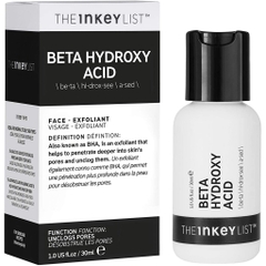 Tinh chất tẩy da chết giảm mụn dưỡng da The Inkey List Beta Hydroxyl Acid 30ml