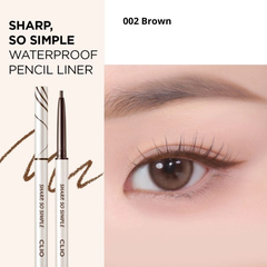 Chì kẻ mắt không lem không trôi chống nước Clio Sharp So Simple Waterproof Pencil Liner