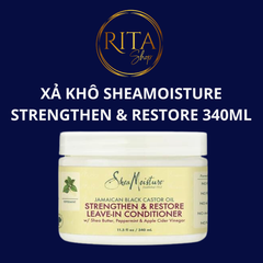 Xả khô Shea Moisture Black Jamaican Oil Strengthen & Restore leave-in conditioner 340ml