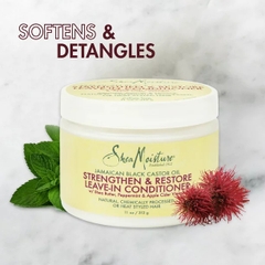 Xả khô Shea Moisture Black Jamaican Oil Strengthen & Restore leave-in conditioner 340ml