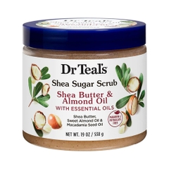Tẩy tế bào chết dưỡng da Dr Teal's Shea Sugar 538g