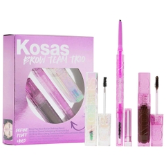 Set kẻ chân mày full size Kosas Brow Team Eyebrow Pencil + Eyebrow Gel Trio Set