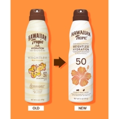 Xịt chống nắng Hawaiian Tropic Silk Hydration Weightless Spf 50