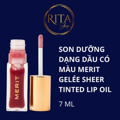 Son dưỡng dạng dầu có màu Merit Gelée Sheer Tinted Lip Oil