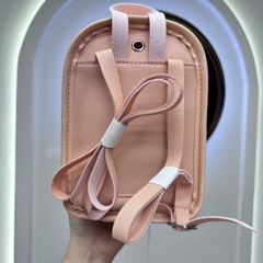 Balo màu hồng cam đựng mỹ phẩm