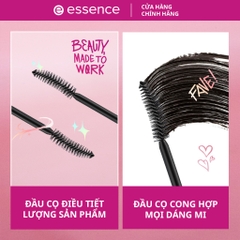 Mascara Essence Lash Goals Volume Curl Waterproof chuốt mi làm dài và làm dày mi không gây bết dính 7,5ml