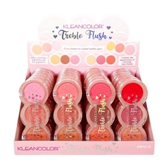 Hộp 3 ô phấn má hồng Kleancolor Treble Flush